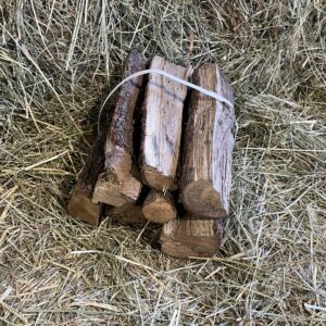 Bundle of pine firewood