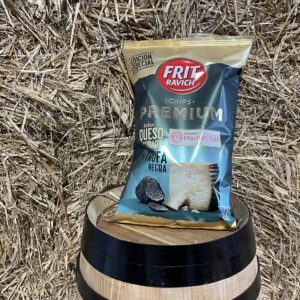 Cured cheese premium chips and black truffle Frit Ravich